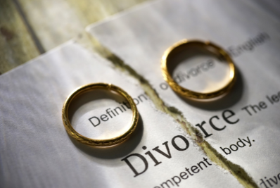 2 alliances sur contrat divorce